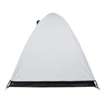 Tenda Campeggio a Cupola 2 Persone Bianca Tessuto Impermeabile
