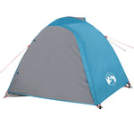 Tenda da Campeggio a Cupola per 4 Persone Blu Impermeabile