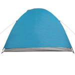 Tenda da Campeggio a Cupola per 4 Persone Blu Impermeabile