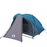 Tenda da Campeggio a Cupola per 2 Persone Blu Impermeabile