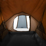 Tenda da Campeggio a Cupola 2 Persone Grigio e Arancione