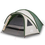 Tenda da Campeggio 4 Persone Verde 300x250x132 cm Taffetà 185T