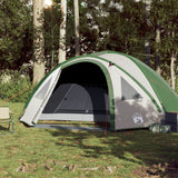 Tenda da Campeggio 4 Persone Verde 300x250x132 cm Taffetà 185T