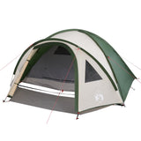 Tenda da Campeggio 4 Persone Verde 300x250x132 cm Taffetà 185T