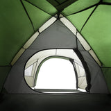 Tenda da Campeggio 4 Persone Verde 300x250x132 cm Taffetà 185T