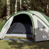 Tenda da Campeggio 4 Persone Verde 300x250x132 cm Taffetà 185T