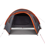 Tenda da Campeggio a Cupola 4 Persone Arancione Impermeabile