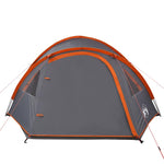 Tenda da Campeggio a Cupola 4 Persone Arancione Impermeabile