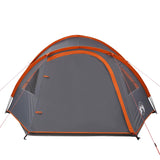 Tenda da Campeggio a Cupola 4 Persone Arancione Impermeabile