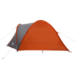 Tenda da Campeggio a Cupola 4 Persone Arancione Impermeabile