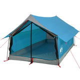 Tenda da Campeggio per 2 Persone Blu Impermeabile