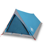 Tenda da Campeggio per 2 Persone Blu Impermeabile