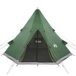 Tenda da Campeggio Tipi per 4 Persone Verde Impermeabile