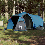 Tenda da Campeggio a Tunnel per 2 Persone Blu Impermeabile