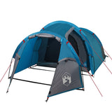 Tenda da Campeggio a Tunnel per 2 Persone Blu Impermeabile