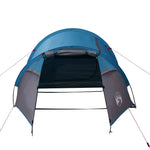 Tenda da Campeggio a Tunnel per 2 Persone Blu Impermeabile