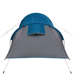 Tenda da Campeggio a Tunnel per 2 Persone Blu Impermeabile