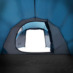 Tenda da Campeggio a Tunnel per 2 Persone Blu Impermeabile