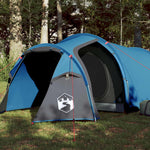 Tenda da Campeggio a Tunnel per 2 Persone Blu Impermeabile