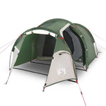 Tenda da Campeggio a Tunnel per 3 Persone Verde Impermeabile