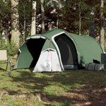Tenda da Campeggio a Tunnel per 3 Persone Verde Impermeabile