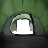 Tenda da Campeggio a Tunnel per 3 Persone Verde Impermeabile