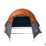 Tenda da Campeggio a Tunnel 3 Persone Arancione Impermeabile