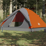 Tenda da Campeggio a Cupola 3 Persone Arancione Impermeabile
