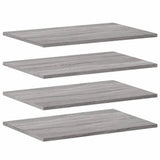 Mensole Parete 4pz Grigio Sonoma 60x40x1,5 cm Legno truciolato