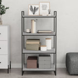 Mensole Parete 4pz Grigio Sonoma 60x40x1,5 cm Legno truciolato