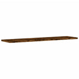 Mensole Parete 4pz Rovere Fumo 80x20x1,5 cm Legno truciolato
