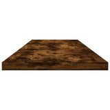 Mensole Parete 4pz Rovere Fumo 100x20x1,5 cm Legno truciolato