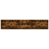 Mensole Parete 4pz Rovere Fumo 100x20x1,5 cm Legno truciolato