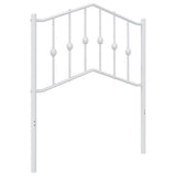 Testiera di Ricambio in Metallo Bianco 75 cm