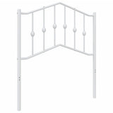 Testiera di Ricambio in Metallo Bianco 80 cm