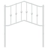 Testiera di Ricambio in Metallo Bianco 80 cm
