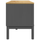 Mobile TV FLORO Grigio 114x43x55 cm in Legno di Pino