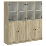 Libreria Ante Rovere Sonoma 136x37x142 cm in Legno truciolato