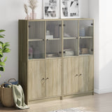 Libreria Ante Rovere Sonoma 136x37x142 cm in Legno truciolato
