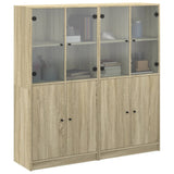 Libreria Ante Rovere Sonoma 136x37x142 cm in Legno truciolato