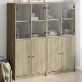 Libreria Ante Rovere Sonoma 136x37x142 cm in Legno truciolato