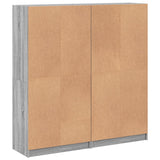 Libreria Ante Grigio Sonoma 136x37x142 cm in Legno truciolato