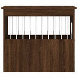 Gabbia Cani Arredamento Rovere Marrone 55x75x65cm truciolato