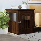Gabbia Cani Arredamento Rovere Marrone 55x75x65cm truciolato