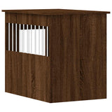 Gabbia Cani Arredamento Rovere Marrone 55x80x68cm truciolato
