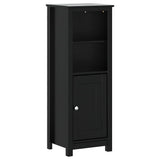 Set Mobili da Bagno 3 pz BERG Nero in Legno Massello di Pino