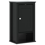 Set Mobili da Bagno 3 pz BERG Nero in Legno Massello di Pino