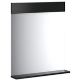 Set Mobili da Bagno 3 pz BERG Nero in Legno Massello di Pino