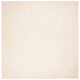Tappeto a Pelo Corto HUARTE Morbido e Lavabile Beige 160x160 cm
