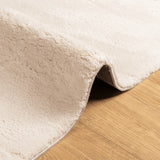 Tappeto a Pelo Corto HUARTE Morbido e Lavabile Beige 160x160 cm